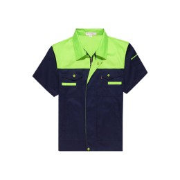 SKWK039 製造夏季短袖工作服 薄款耐磨勞保服 汽修服上衣 工廠車間廠服 工裝 SKWK039 製造夏季短袖工作服 薄款耐磨勞保服 汽修服上衣 工廠車間廠服 工裝